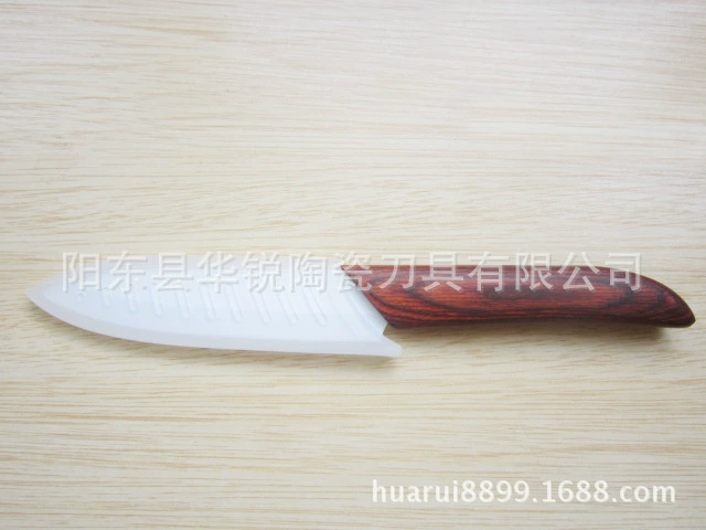 Поставка Yangjiang Huarui цветная деревянная ручка 5-дюймовый керамический нож подарочный нож Yangjiang нож керамический нож