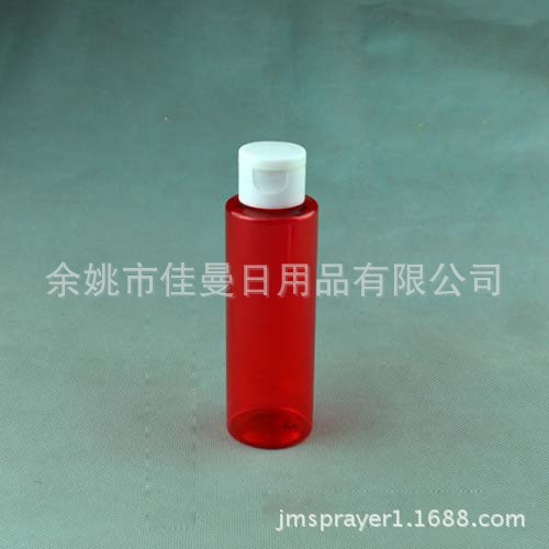 100mlPET塑料瓶 24/410圆肩透明翻盖瓶 PP蝴蝶盖瓶