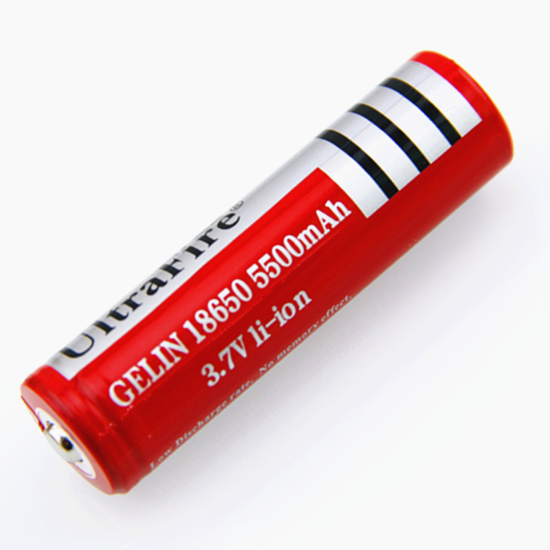 18650锂电池 3.7V锂电池 5500毫安强光手电筒专用锂电池厂家直销
