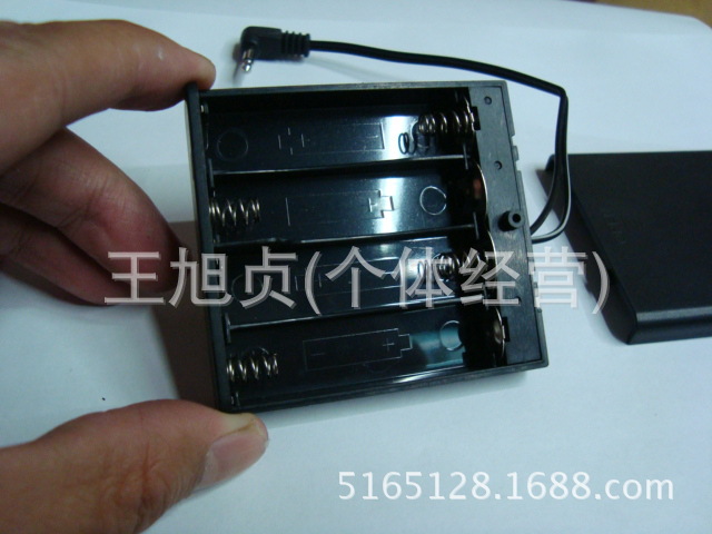 实验电源  玩具推力车电池盒 塑料驱动盒 电源盒5号4节电池盒