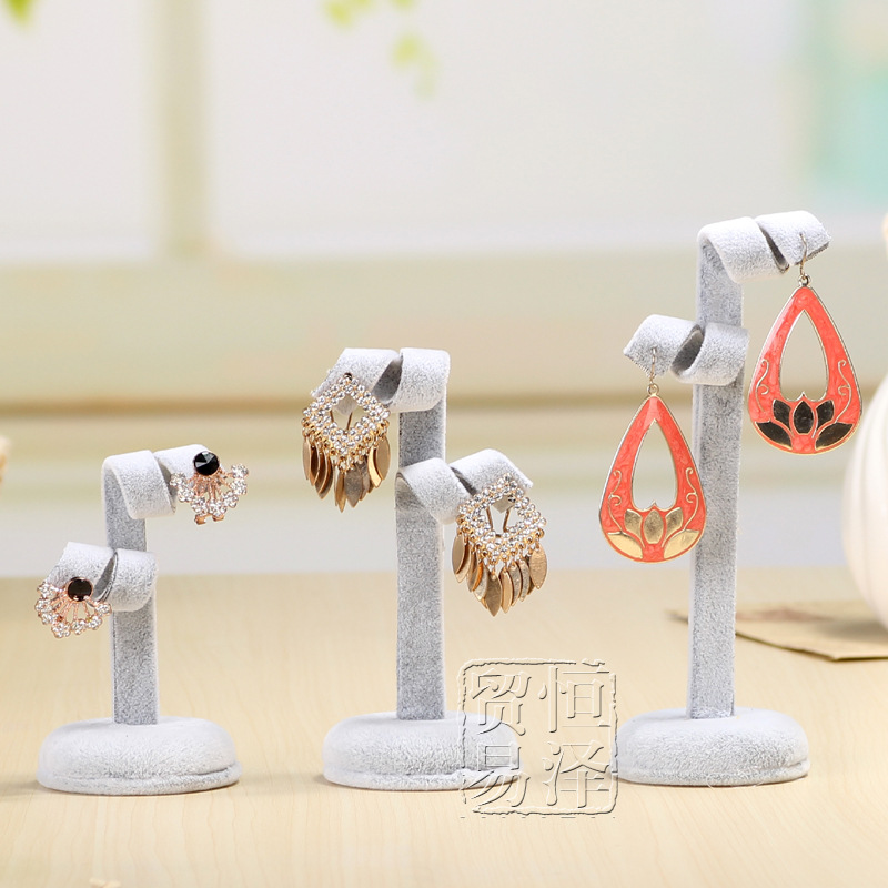 创意狗耳朵耳环展示道具 耳坠展示架 新颖耳环展示架现货供应