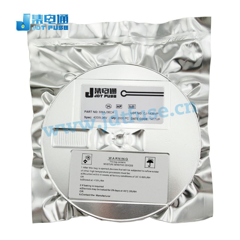 SMAJ36CA 防雷击36V双向瞬态抑制二极管 贴片TVS管现货 厂家直销