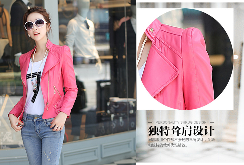 Veste cuir femme en PU - Ref 3447530 Image 18