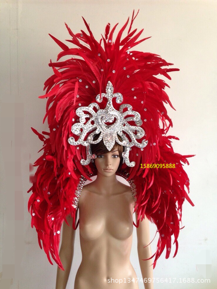 舞臺表演羽毛裝飾