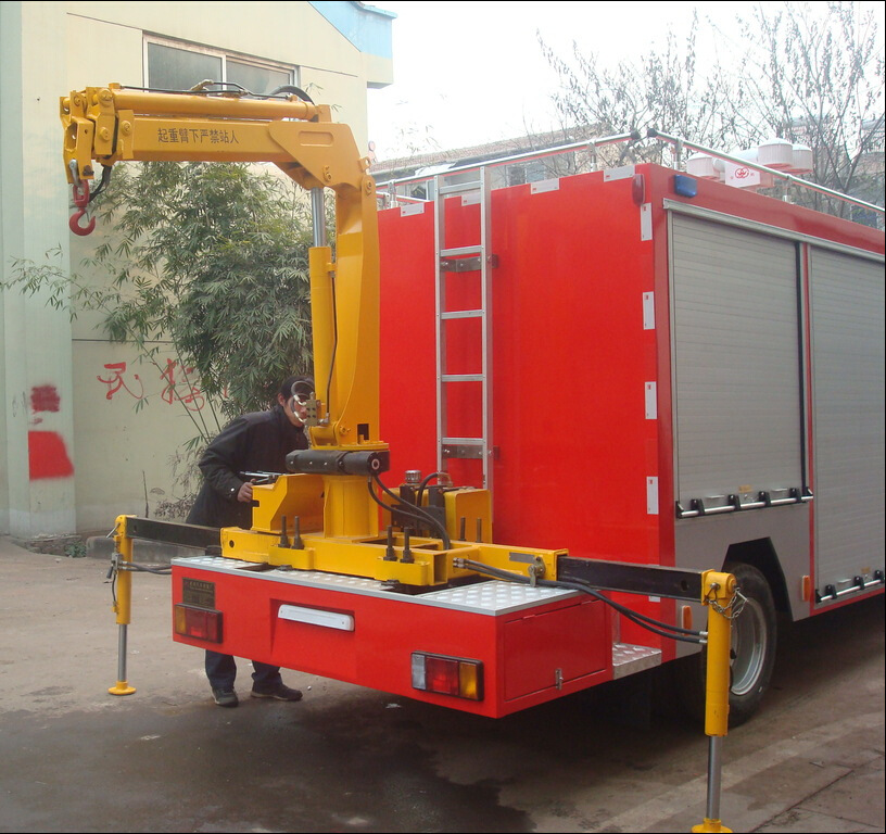 1吨折臂吊 非标定制随车吊 液压起重机 随车吊1t 随车起重机