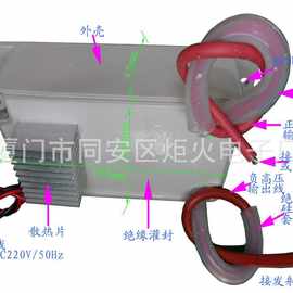 等离子发生器 正负离子发生器 DIY空气净化器配件 静电除尘艾炙烟