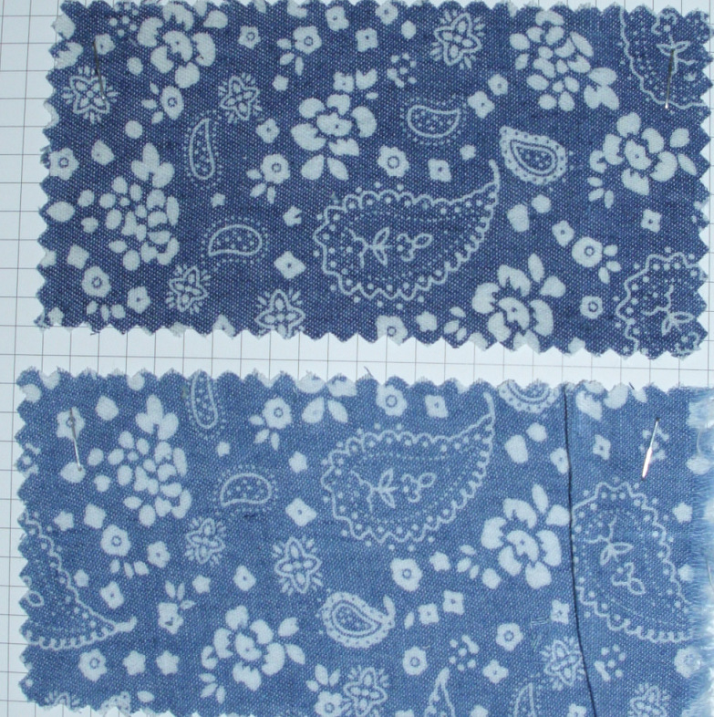 MB4045现货供应涤棉印腰果花牛仔布料 鞋材服装牛仔布料