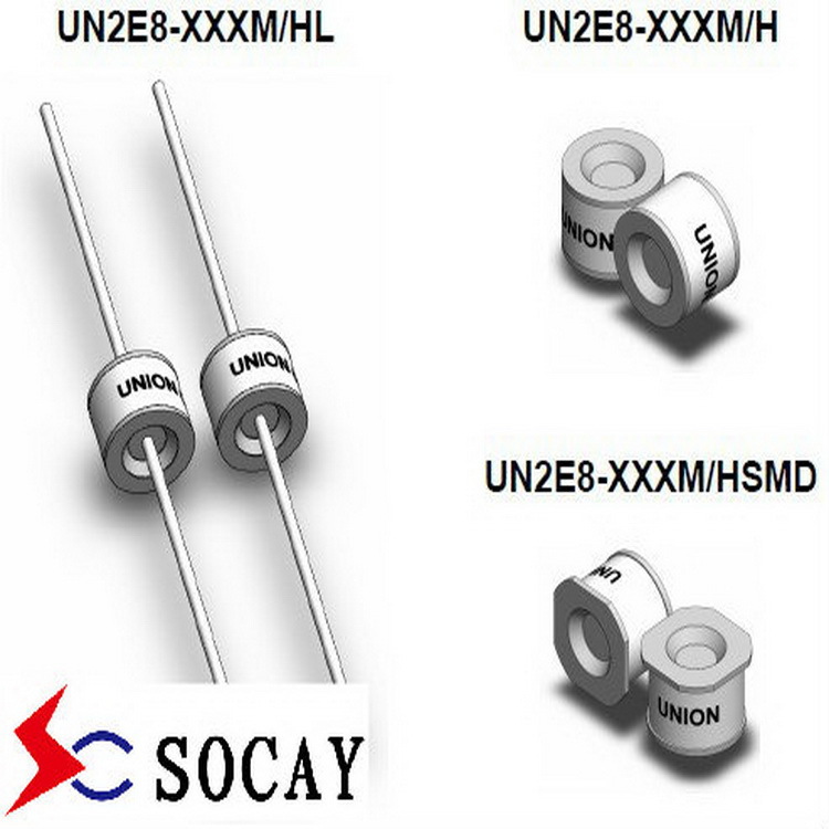 硕凯优惠供应SOCAY陶瓷气体放电管UN2E8-600MSMD气体放电管型号
