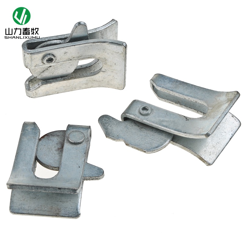 斜口　母猪产床门扣 门扣 保育床开关 限位栏门锁 定位栏开门器