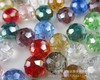 6mm Pujiang factory beaded accessories wheel bead beaded curtain DIY artificial crystal loose cross -border glass flat beads NDVD