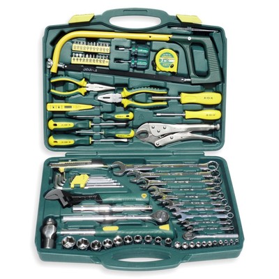 胜达工具85件车载维修理工具箱 汽修机修五金家用组合工具套装|ms