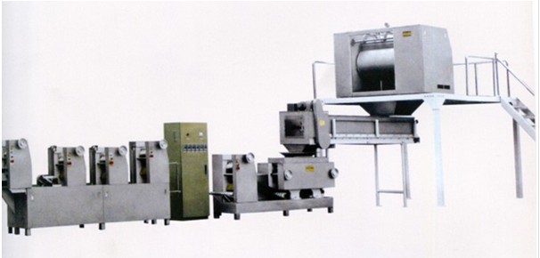 全自动制面机组,适用于半干面烘箱保鲜拉面轧片制面制皮