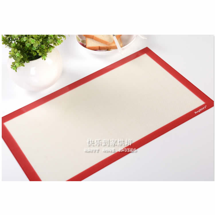 玫红包边烘焙专用铂金硅胶垫 揉面垫马卡龙硅胶垫硅胶烤箱垫