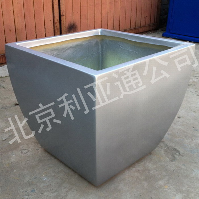 、方形玻璃钢花箱花盆异形公园商场花钵花槽