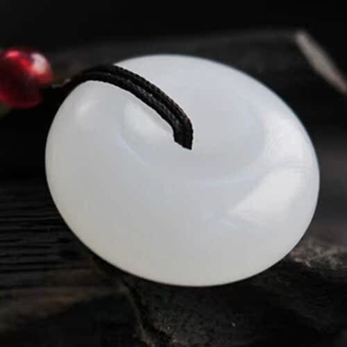 Manufactor Direct selling natural Afghanistan Ping An buckle Pendant White marble pendant jade Ping An buckle Pendant wholesale