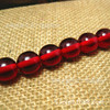 Necklace, chain, rosary walnut, round beads wax agate, 12mm, wholesale