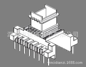 现货EI28骨架 YC-EI-2801骨架、8+8P变压器、电感线圈、骨架厂家