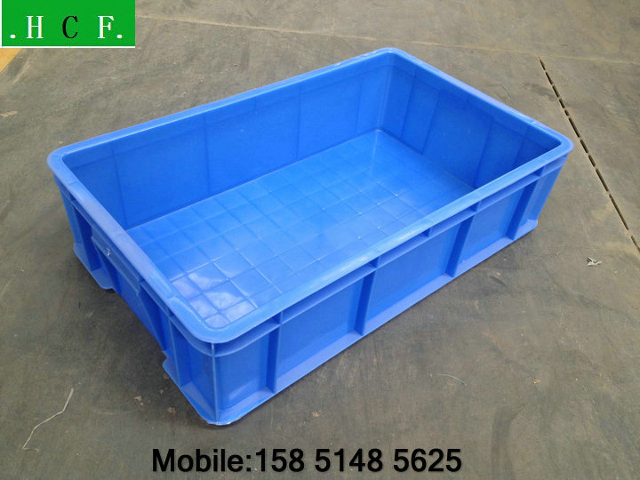 塑胶箱 注塑周转箱 蓝色周转箱 物流周转箱塑料箱660*400*165