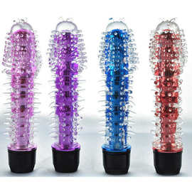 春之恋炫舞水晶软刺棒阳具狼牙棒女用震动棒自慰器炫彩批发代发