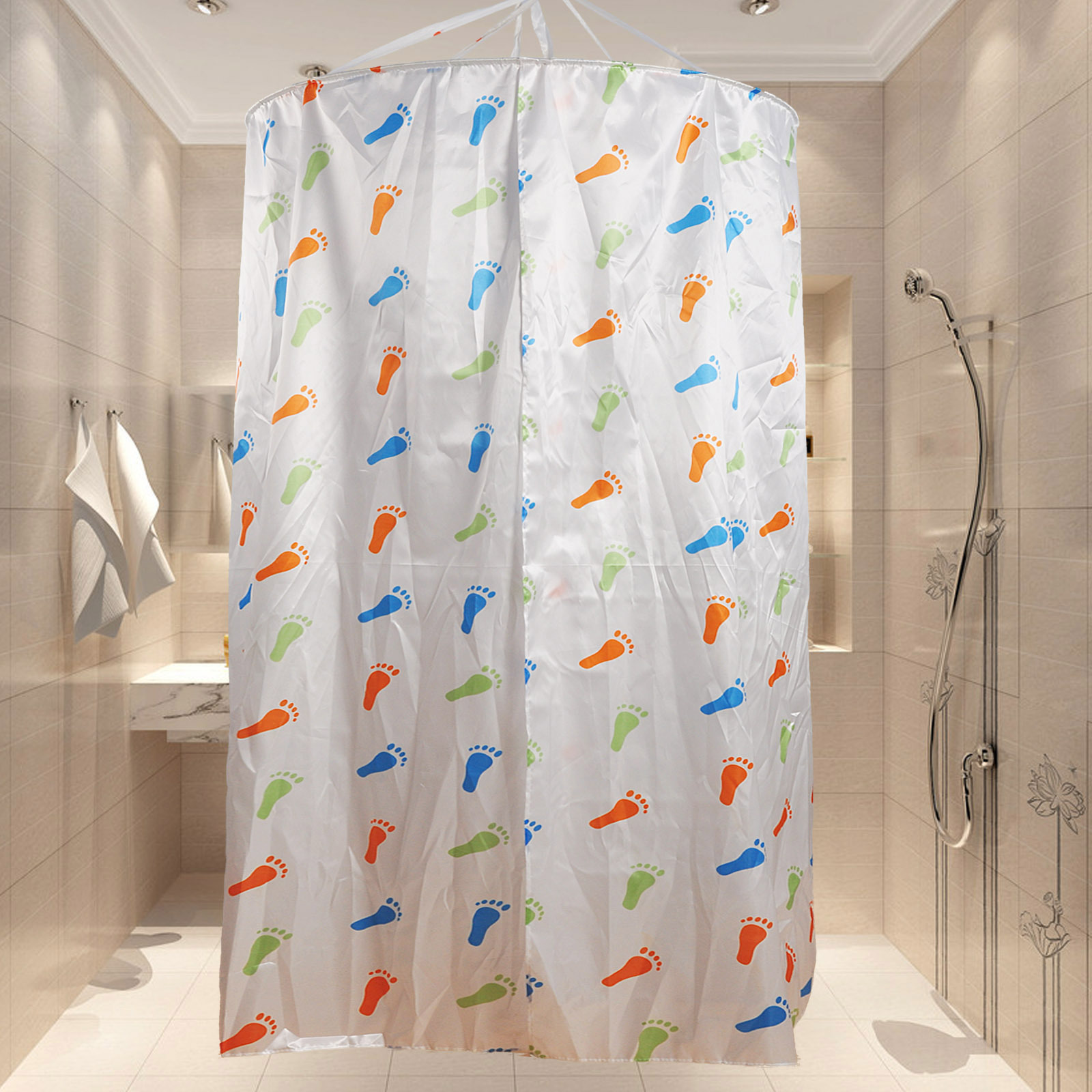 100*200cm防水防霉加厚移动洗澡机圆形浴罩宝宝保暖浴帐厂家新款|ms