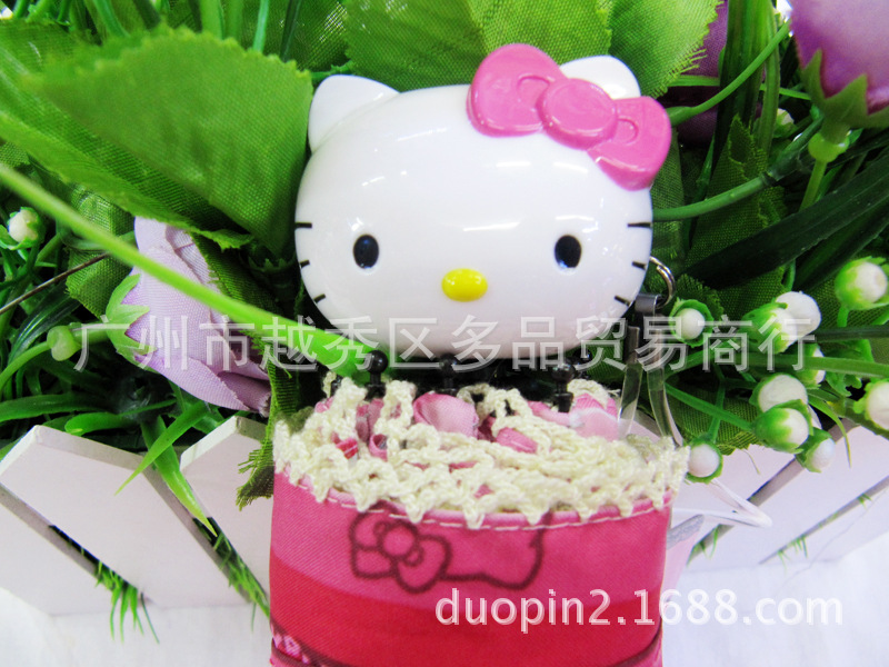 Manufacturers selling genuine Hello Kitty lovely stripe umbrella handle Hellokitty three folding umbrella6