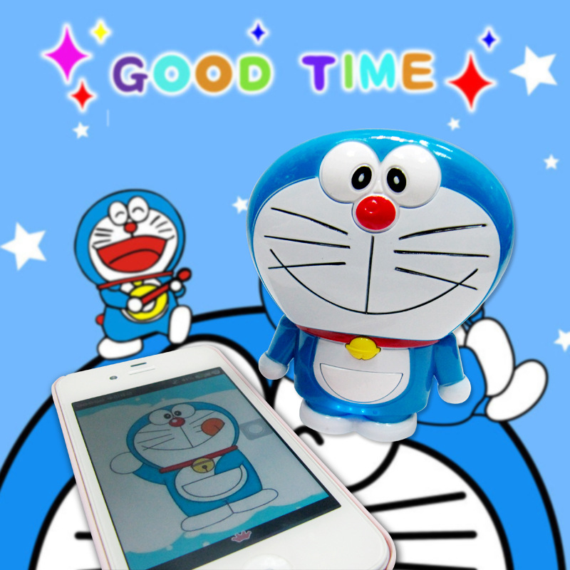 厂家直销 新款卡通叮当全身移动电源 8000毫安充电宝苹果三星通用3