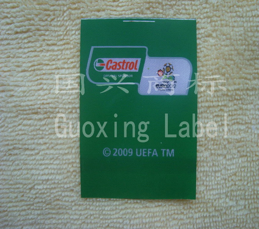 彩色布标 服装渐变领标 款式新颖 按客户需要订做