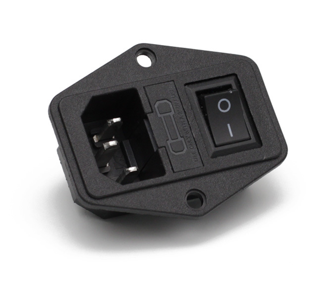 厂家供应IEC电源插座 双保险电源插座 三合一医用双保险插座