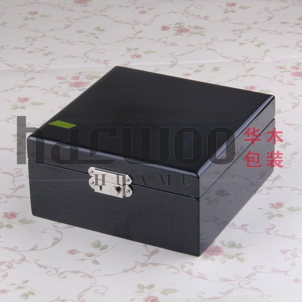 出口欧美钢琴漆木质手表箱订做 4格手表盒 手表盒子展示箱