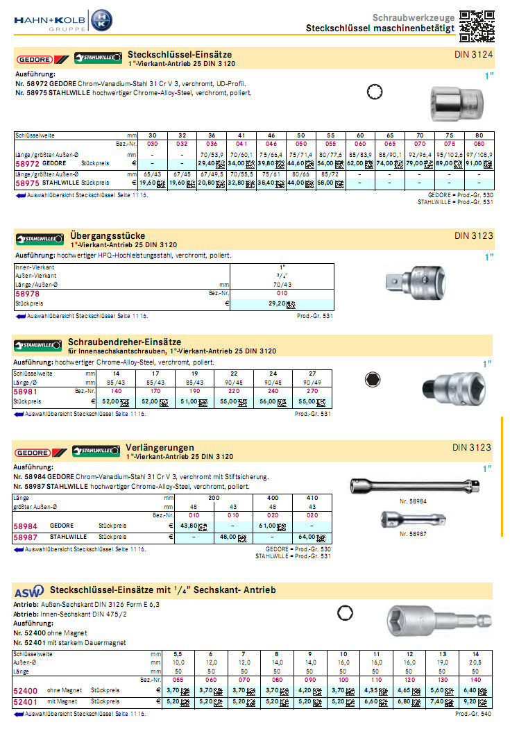 哈恩库博 1/4 3/8 1/2 各种套筒