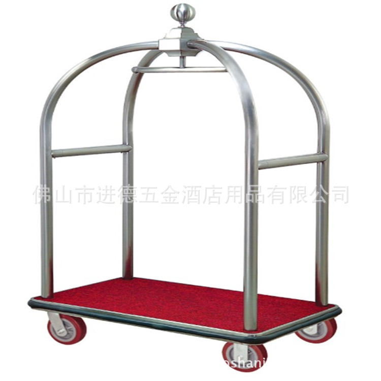 Jinding luggage cart Luxury luggage cart Hotel luggage trolley Hand luggage cart