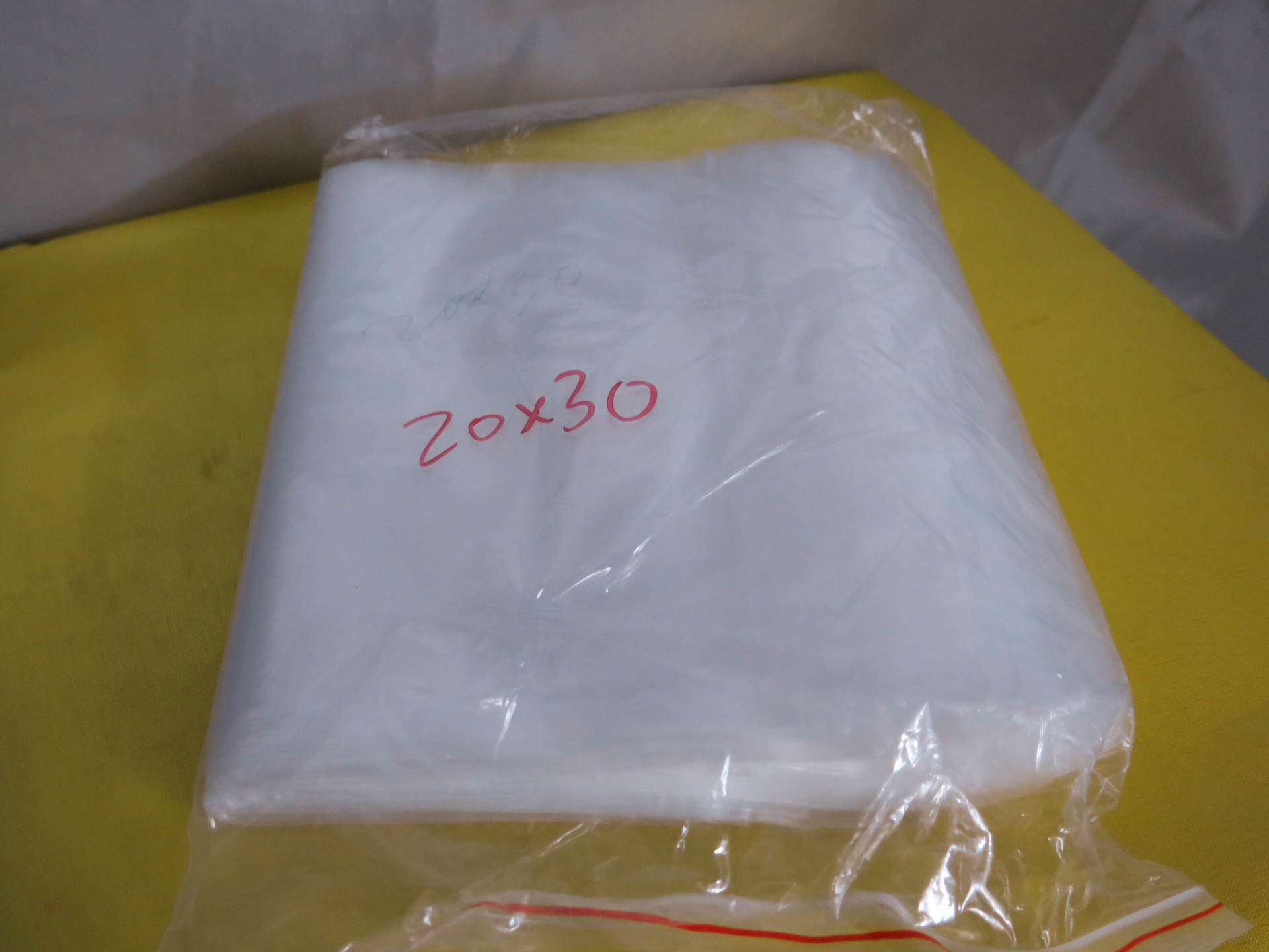 20X30cm【PE白边自封袋 】双面20C密封袋 透明食品包装自封袋