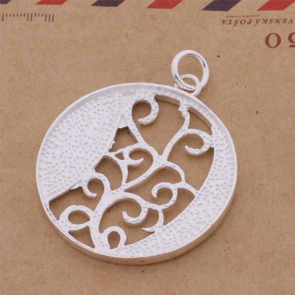 Серебряное модное ожерелье, аксессуар, серебро 925, корейский стиль, цветочный, городской стиль