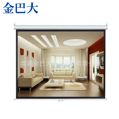 Exit Wall hanging Self locking Projection Screen cloth Projector Curtain Economical and practical 200X200