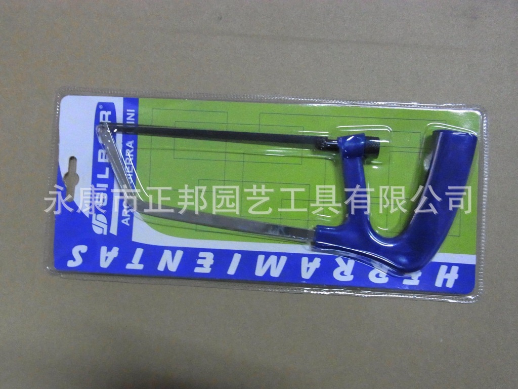 供应6寸迷你锯，单色塑柄小锯架 小锯子  组套小工具双泡壳包装