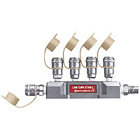 日东工器 多道接头 钢铁 5分支配管用 直立型 200L-STL-NBR