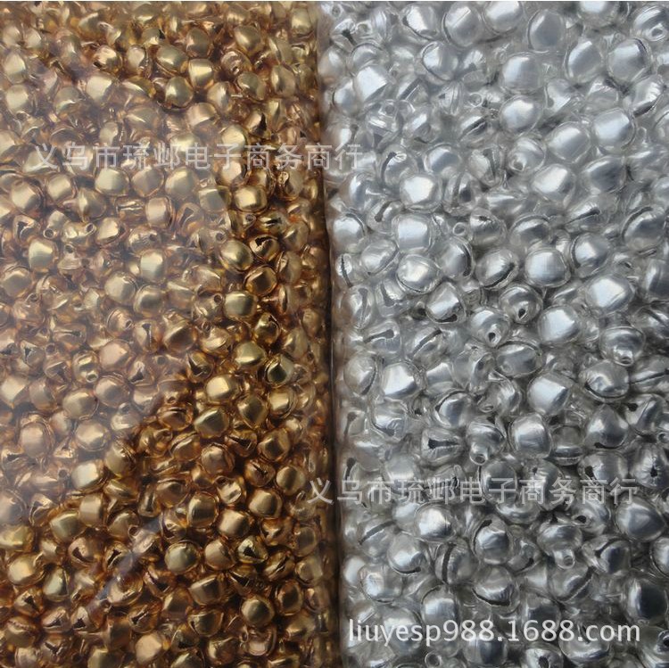 DIY Accessories 6mm-10mm Silver iron bell one word Small bell wholesale