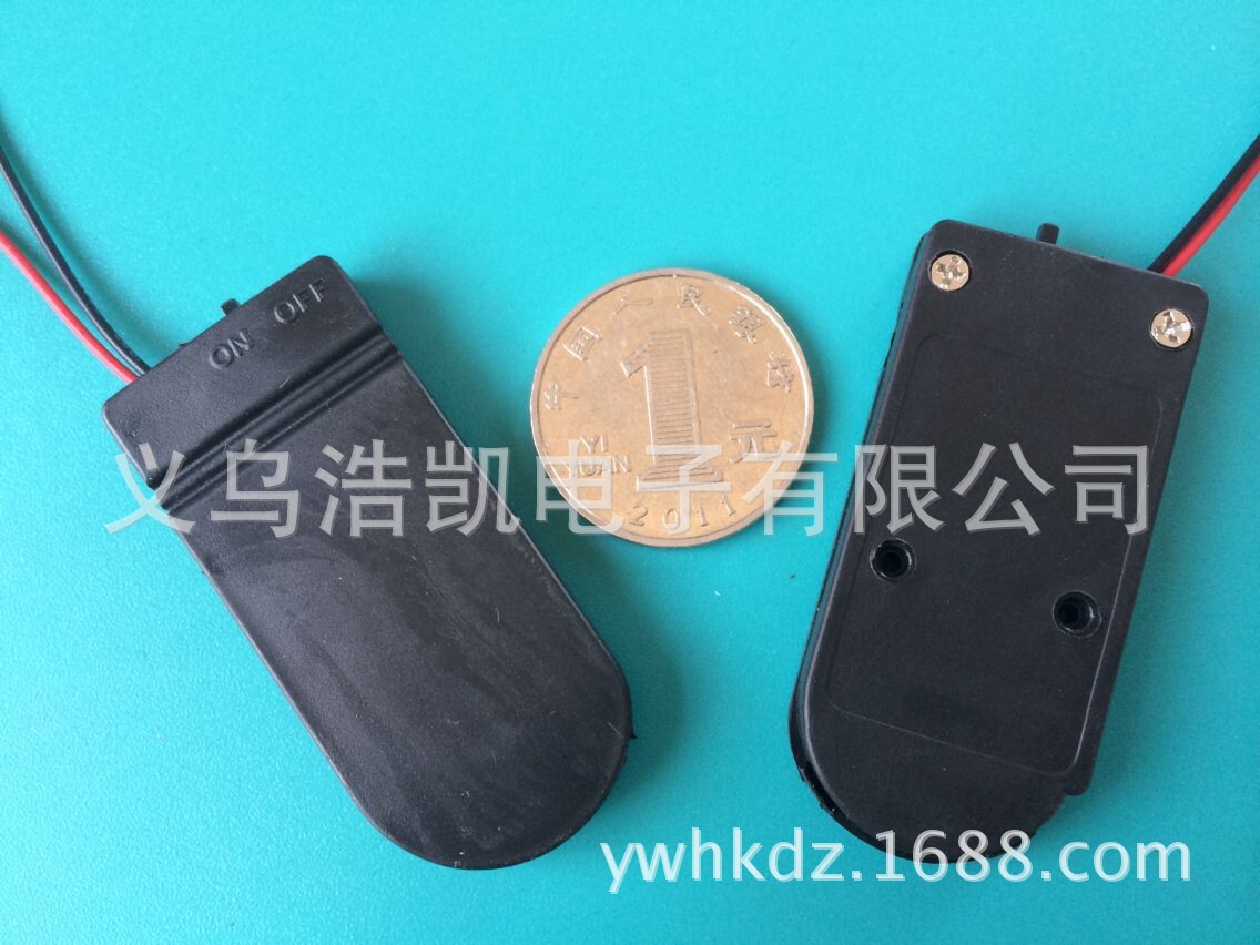 （厂家直销）大量供应优质加厚2032带线开关电池盒