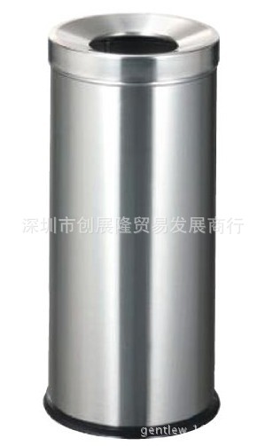 LJA35M不銹鋼圓形斜蓋垃圾桶