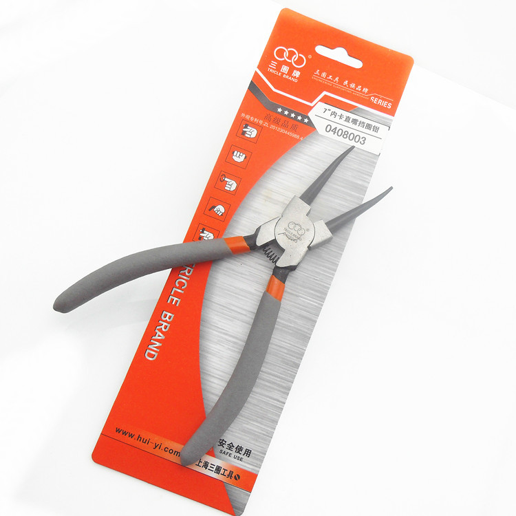 上海汇一三圈牌 卡簧钳 挡圈钳  7寸 单把价格