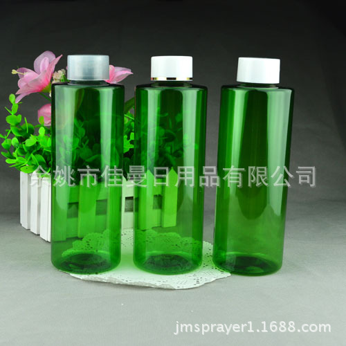 供应化妆品瓶 双层盖瓶 旋盖瓶 500ml pet乳液瓶 