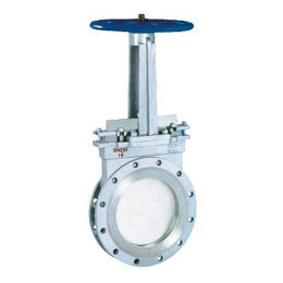 PZ73H铸钢双法兰刀闸阀