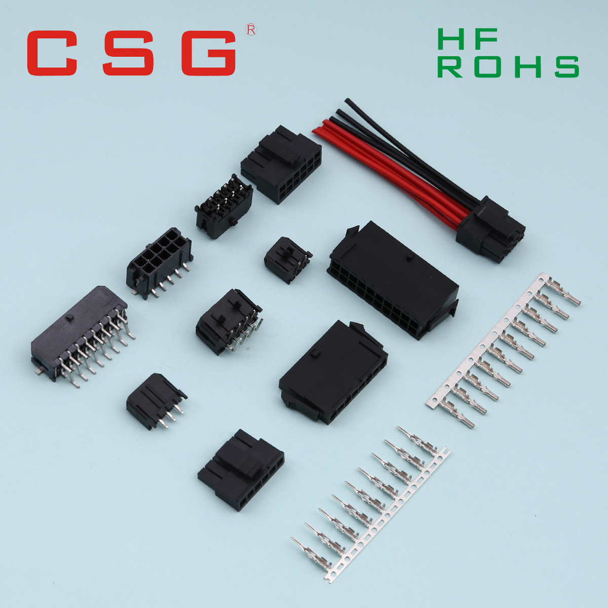 直销MX 43045 3.0针座 3.0公母胶壳【各类元器件供应】