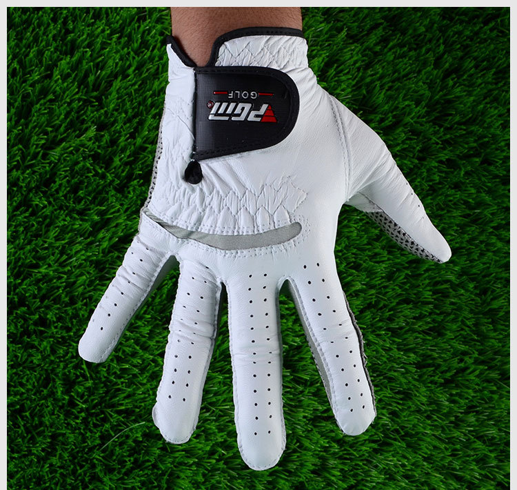 Găng tay golf PGM da cừu chống trượt dành cho nam — Tay trái cỡ 27 chi tiết 13
