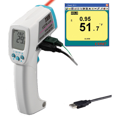 TES-1327K USB 红外线温度计 台湾泰仕TES 原装进口全新批发销售