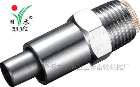 不锈钢六角加厚型铜帽粗杆乳头式节水型畜牧加水器