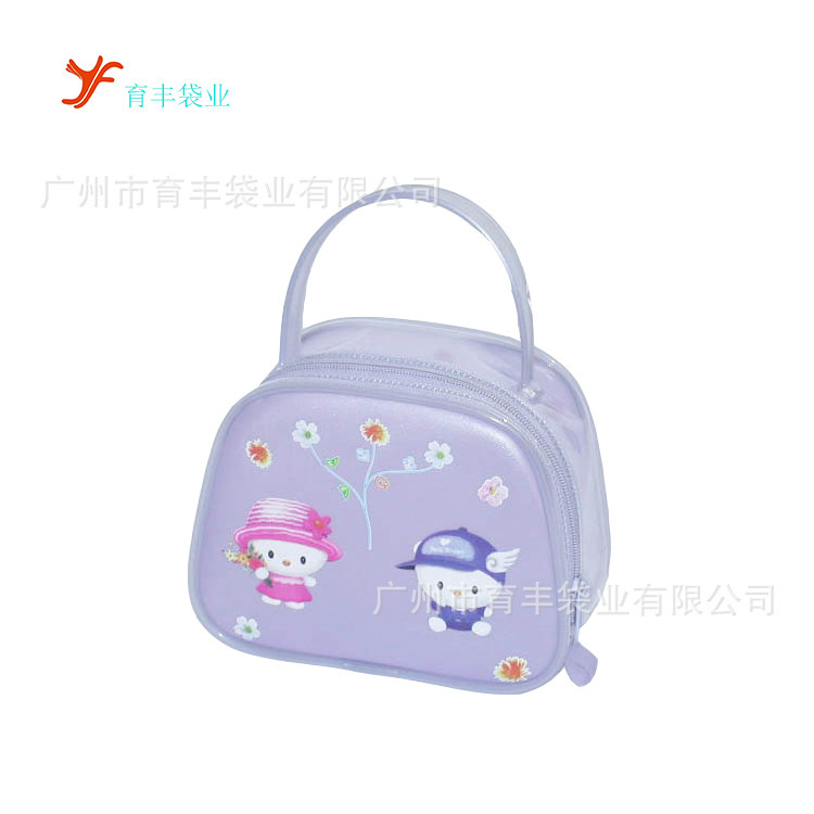 Guangdong old factory made plastic packaging bag PVC portable color transparent handbag gift promotion advertising bag Guangdong old factory made plastic packaging bag PVC portable color transparent handbag gift promotion advertising bag