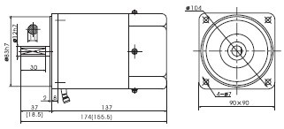 5IK60GN-CF电机尺寸