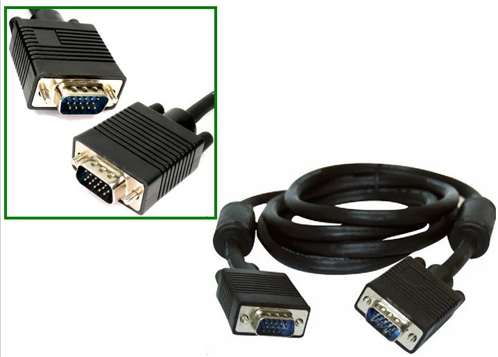 Кабель 3+4 VGA, VGA соединительный кабель, чистая медь, VGA компьютерный дисплей, кабель для проектора, кабель высокого разрешения