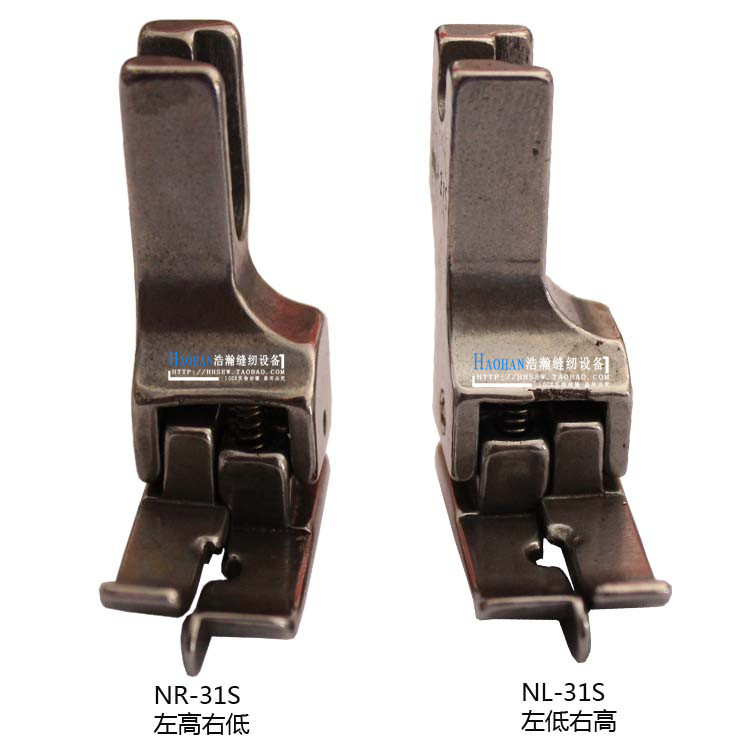 工业平缝机压脚 电脑车通用装腰切线压脚 NR/NL-31S钢洛坑压脚